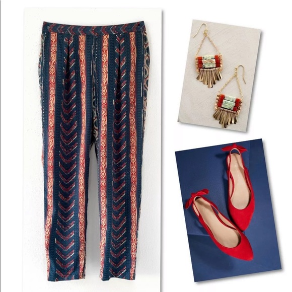 Lauren Ralph Lauren Pants - LAUREN RALPH LAUREN BLUE RED SLIP ON PANTS SZ 8 Lauren Ralph Lauren Pants - LAUREN RALPH LAUREN BLUE RED SLIP ON PANTS SZ 8